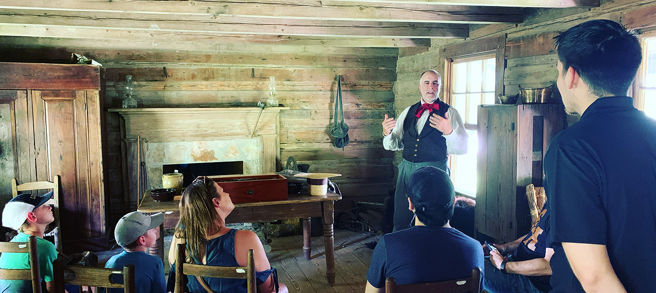 July 2 2021 Derrick Birdsall at Bearbend Cabin.